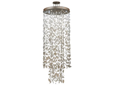 Meyda Ginkgo 6-Light Gray Pendant