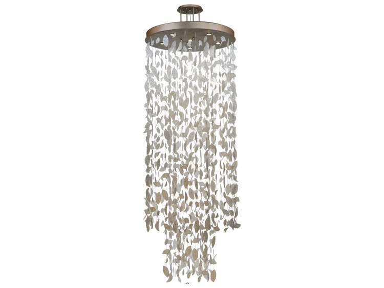 Meyda Ginkgo 6-Light Gray Pendant