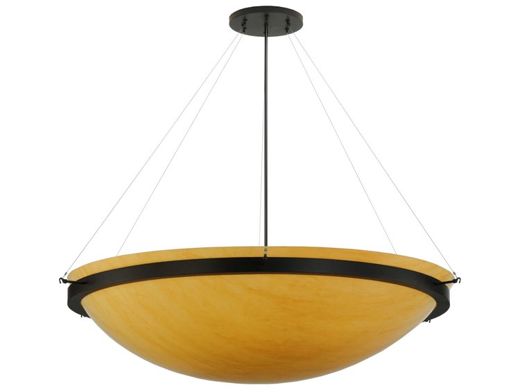 Meyda Contemporary 8-Light Bronze Bowl Pendant