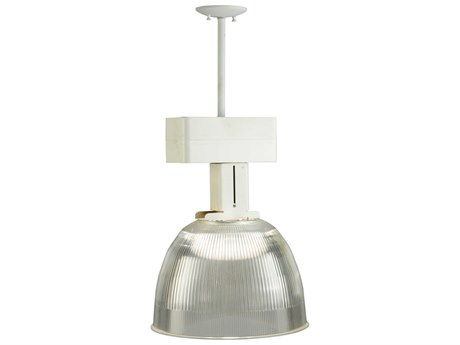 Meyda Contemporary 16" 1-Light White Bell Pendant