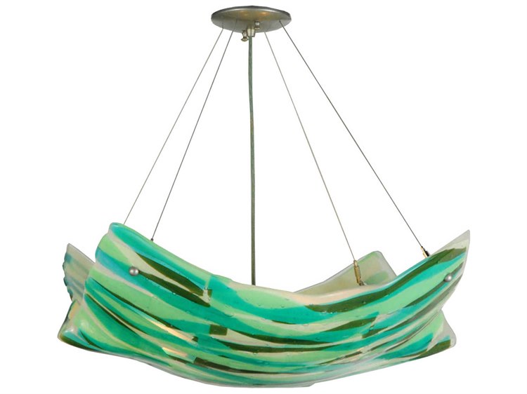Meyda Contemporary 4-Light Gray Tiered Pendant