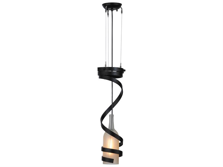 Meyda Contemporary 1-Light Black Pendant