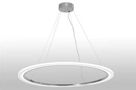 Meyda Anillo 59" 1-Light Chrome LED Round Pendant