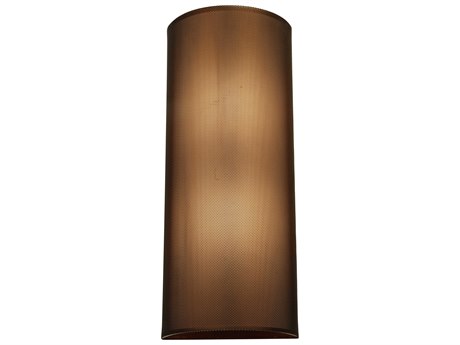 Meyda Contemporary 19" Tall 2-Light Brown Wall Sconce