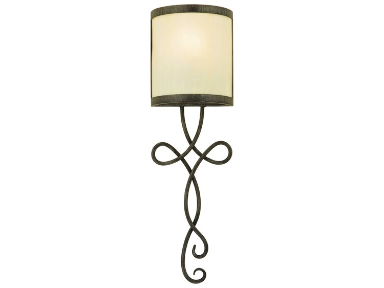 Meyda Contemporary 1-Light Brown Glass Wall Sconce