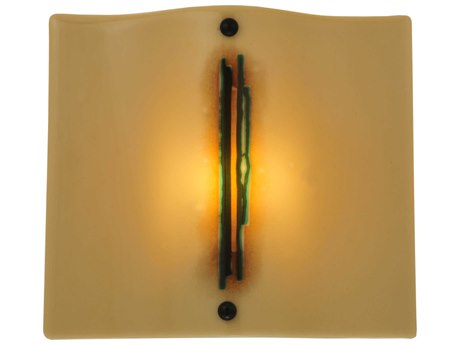 Meyda Metro Fusion 11" Tall 1-Light Yellow Wall Sconce