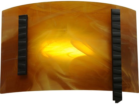 Meyda Metro Fusion 1-Light Brown LED Wall Sconce