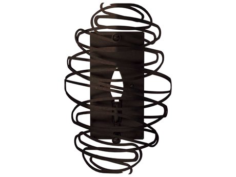 Meyda Cyclone 1-Light Mahogany Bronze Wall Sconce