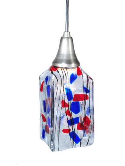 Meyda Metro Fusion 1-Light Gray Mini Pendant