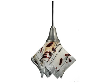 Meyda Metro Fusion 9" 1-Light Nickel Mini Pendant