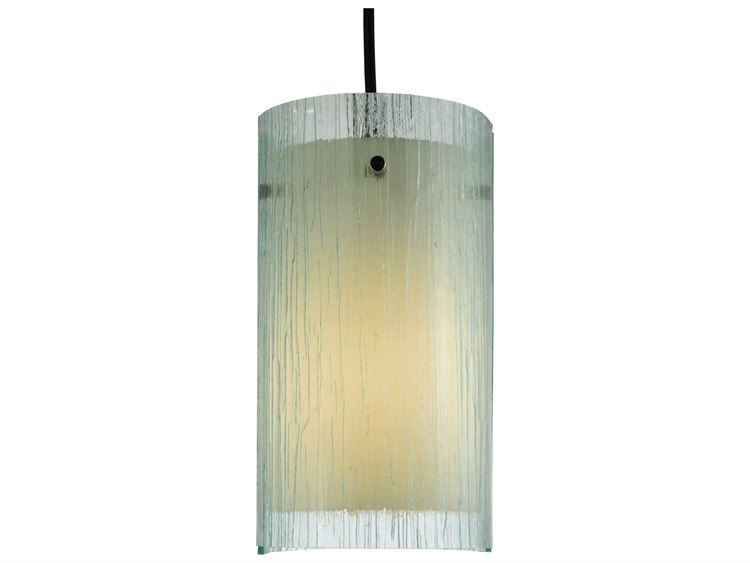Meyda Deco 1-Light Black Cylinder Mini Pendant
