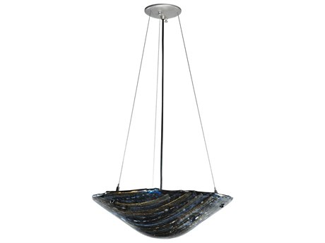 Meyda Metro Fusion 18" 2-Light Gray Bowl Pendant