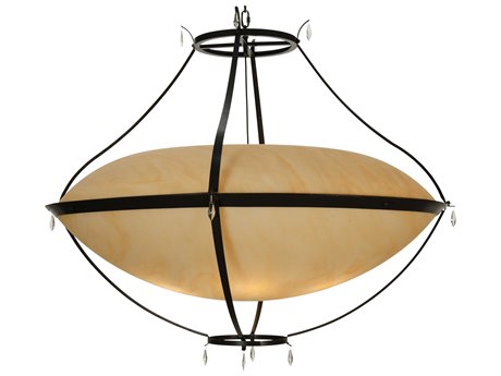 Meyda Deco 66" 6-Light Bronze Pendant