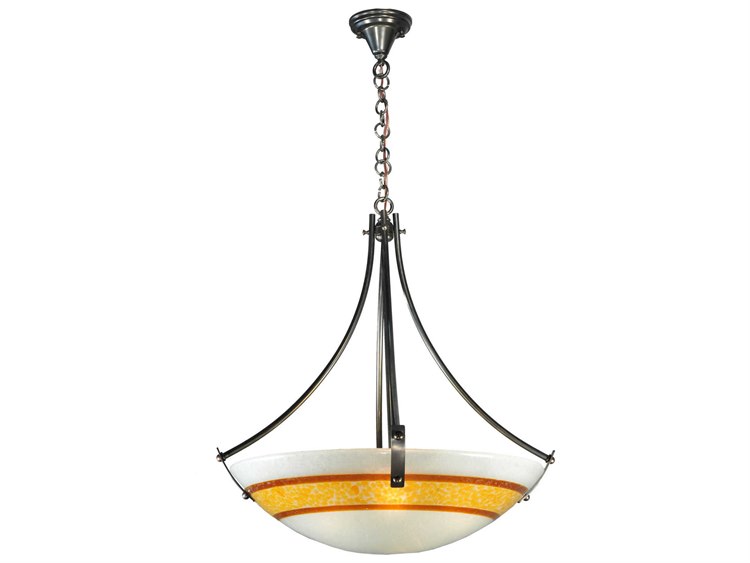 Meyda Metro Fusion 4-Light Black Bowl Pendant