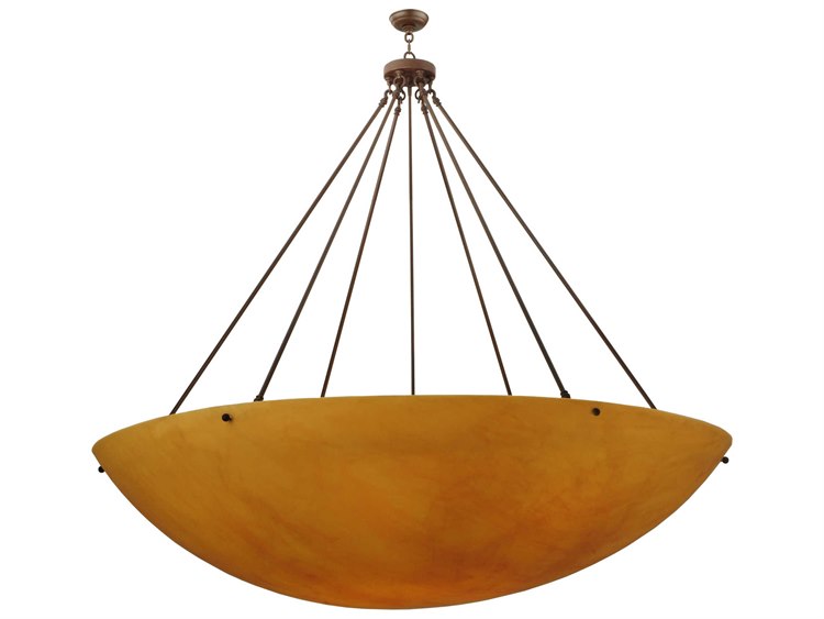 Meyda Deco 16-Light-Light Brown Bowl Pendant