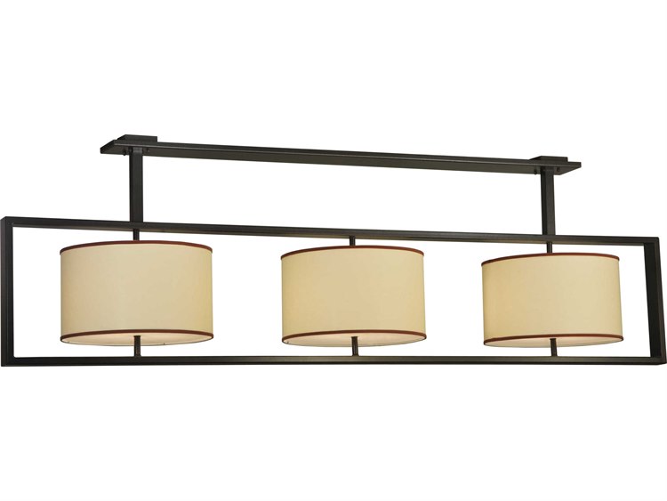 Meyda Deco 6-Light Black Drum Pendant