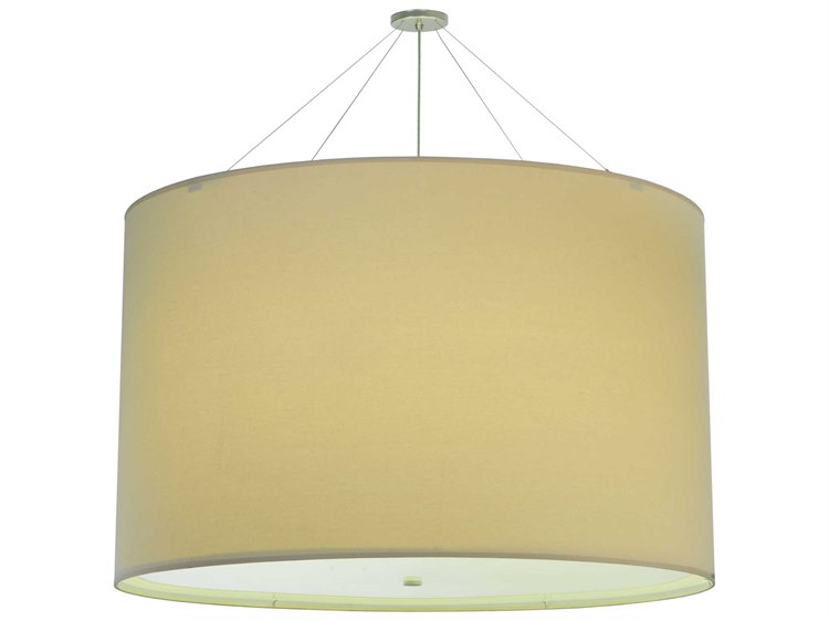 Meyda Deco 8-Light Nickel Drum Pendant