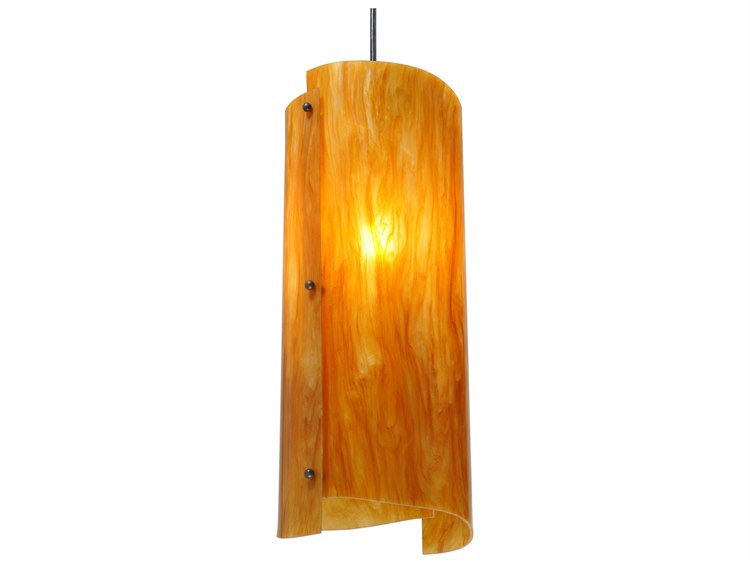 Meyda Deco 1-Light Gray Cylinder Pendant