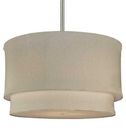 Meyda Deco 12-Light Gray Drum Tiered Pendant