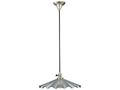 Meyda Metro Fusion 1-Light Gray Bell Pendant