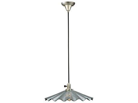 Meyda Metro Fusion 18" 1-Light Gray Bell Pendant