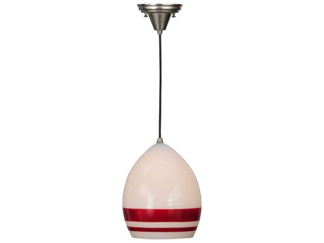 Meyda Deco 9" 1-Light Gray Glass Bell Pendant