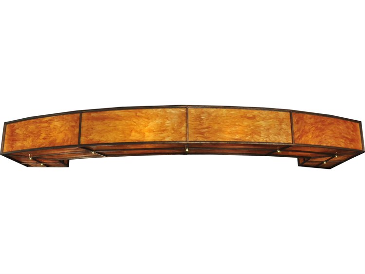 Meyda Deco 19-Light-Light Brown Semi Flush Mount