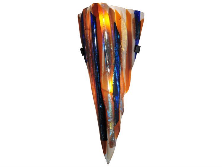 Meyda Metro Fusion 2-Light Blue Wall Sconce