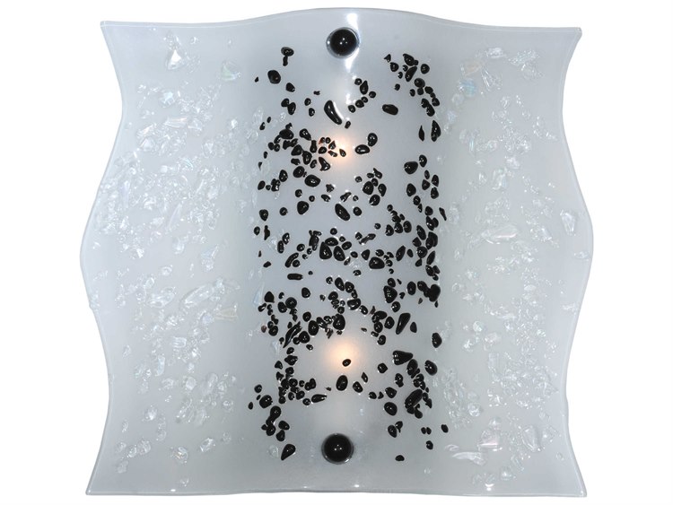 Meyda Metro Fusion 2-Light Black Wall Sconce