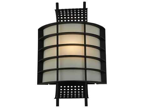 Meyda Agate 1-Light Black Wall Sconce