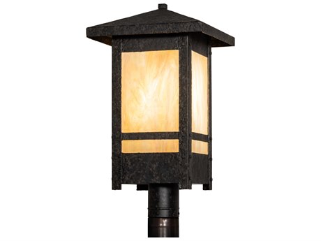Meyda Durango 1 - Light Glass Outdoor Post Light