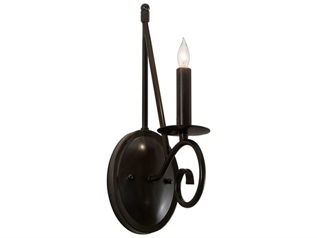 Meyda Estrella 1-Light Timeless Bronze Wall Sconce