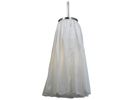 Meyda Fabric 1-Light Gray Pendant