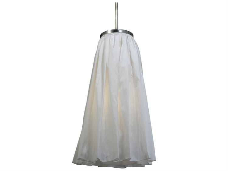 Meyda Fabric 1-Light Gray Pendant