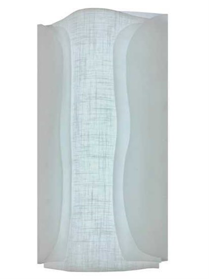 Meyda Fabric 2-Light Gray LED Wall Sconce