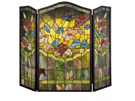 Meyda Butterfly Folding Fireplace Screen