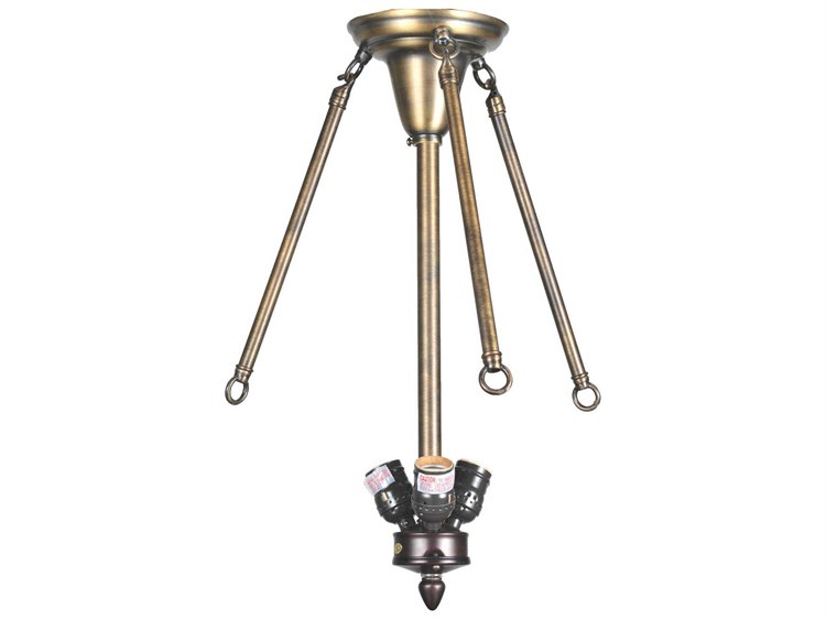 Meyda Semi 3 - Light Flush Mount with Chain
