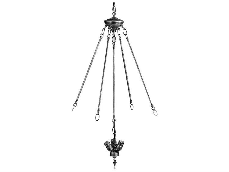 Meyda Rod Center Three Light Cluster Invert