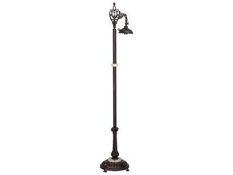 Meyda Bridge Arm Mahogany Bronze Floor Lamp Base