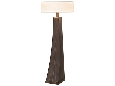 Meyda Glass Brown Floor Lamp