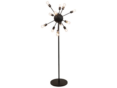 Meyda Black Floor Lamp