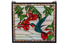 Stained Glass Jewelry Box hot - Beveled Glass - Hummingbird Decor - Handcrafted