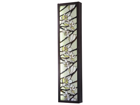Meyda Floral 3-Light Brown Glass LED Wall Sconce