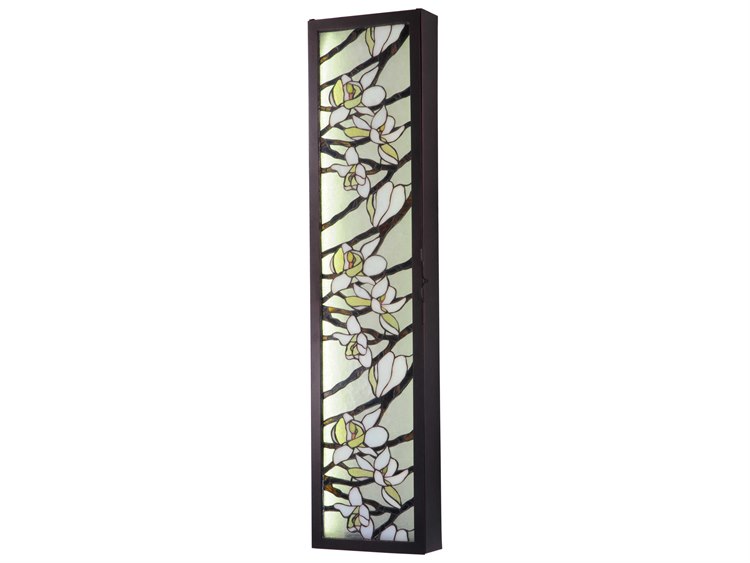 Meyda Floral 3-Light Brown Glass LED Wall Sconce