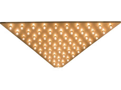 Meyda 55-Light Gold Glass Flush Mount
