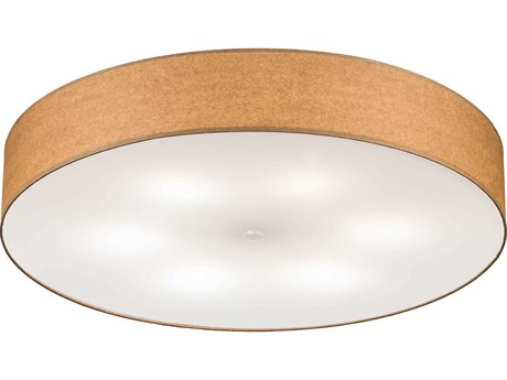Meyda 6-Light Off White Drum Flush Mount