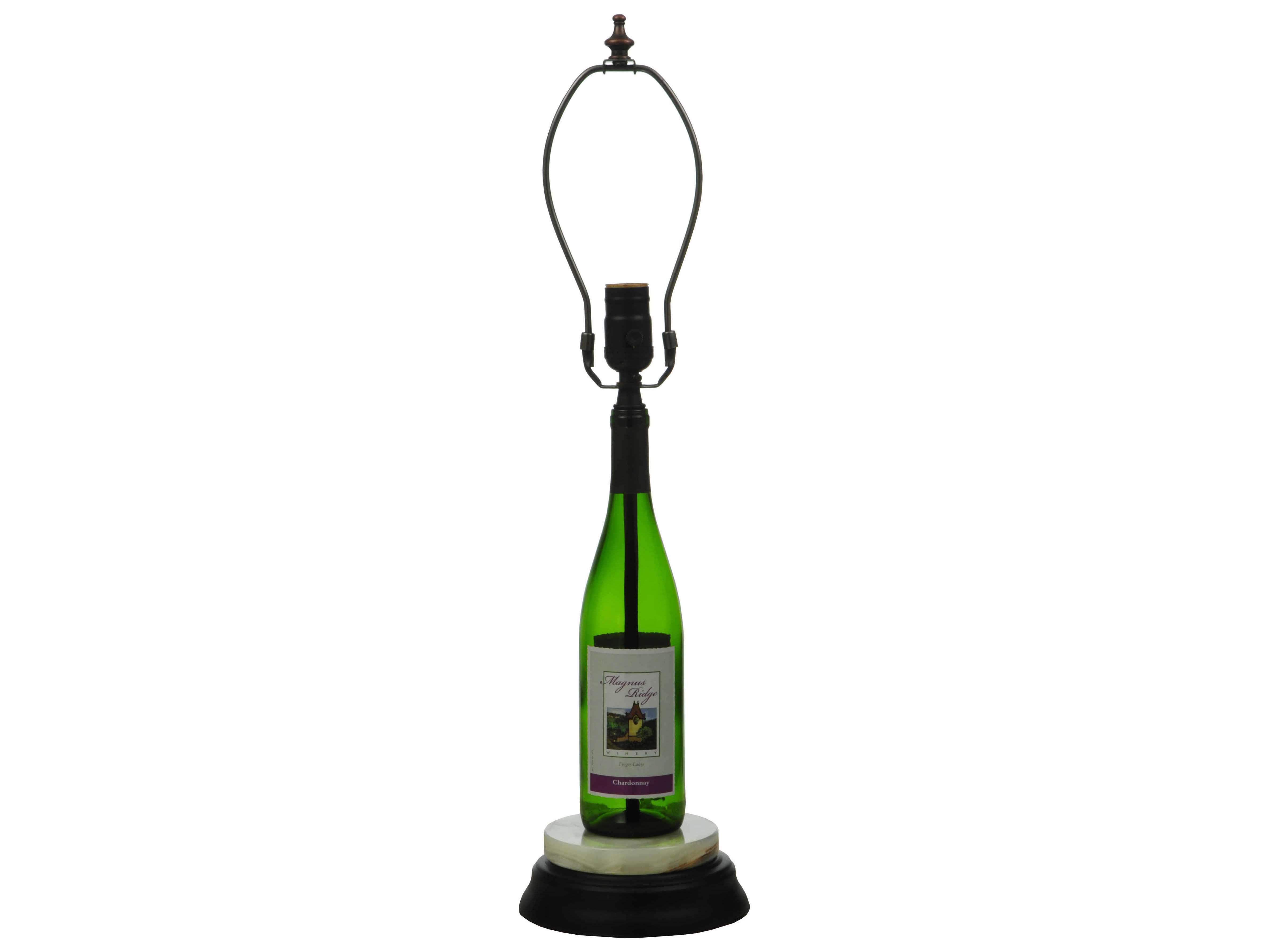 Meyda Personalized Wine Bottle, Glass Bottle Table Lamp Base