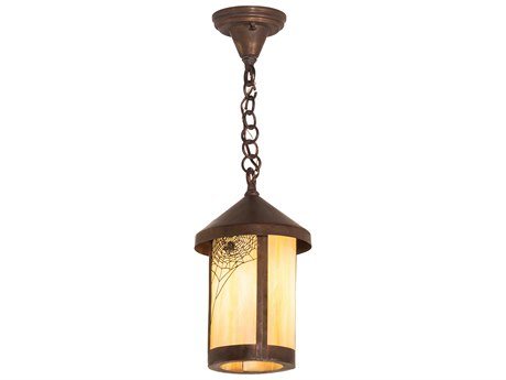 Meyda Fulton 1 - Light Glass Outdoor Hanging Light