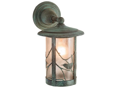 Meyda Fulton 1 - Light Glass Rustic Lodge Outdoor Wall Light