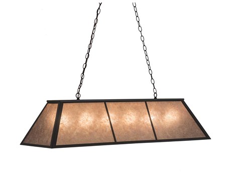 Meyda 6-Light Bronze Glass Island Pendant